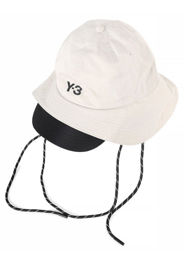 Yohji Yamamoto Straps Hat Talc 131343784