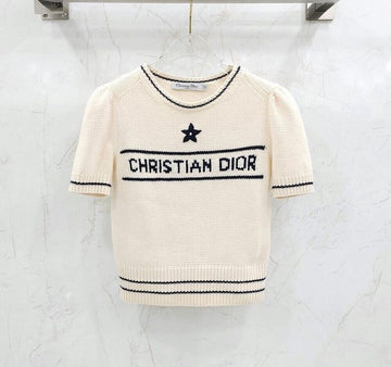 Dior Ecru Wool Cashmere Sweater Knit 154S09AM305 149906830