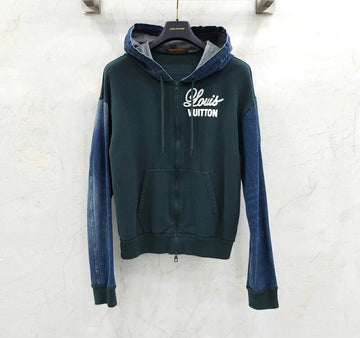 LOUIS VUITTON Hybride Hoodie Jeansjacke 154131163