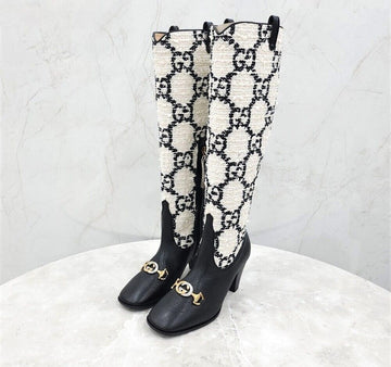 GUCCI トゥイードロングブーツ 154224742