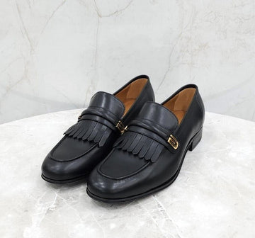 Gucci Mirror G Leather Loafer Black 714680 147372077