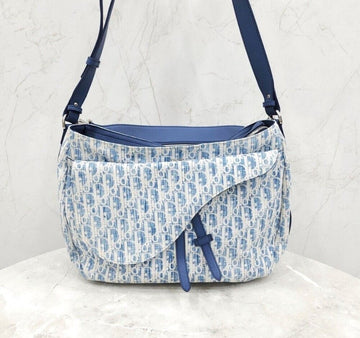 Dior New Jacquard Oblique Saddle Soft Bag 154131953