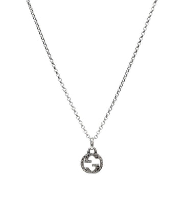 GUCCI インターロッキング G シルバー ネックレス 52810 155892084
