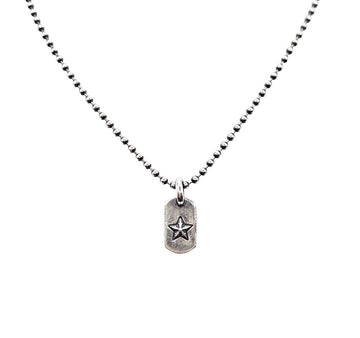 CHROME HEARTS タイニースタードッグタグ、ボールチェーンネックレス C0110C103 155898893