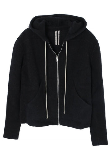 RICK OWENS アルパカ ニット ジップアップ フーディ ブラック RU02D6614 KWP 09 117746569