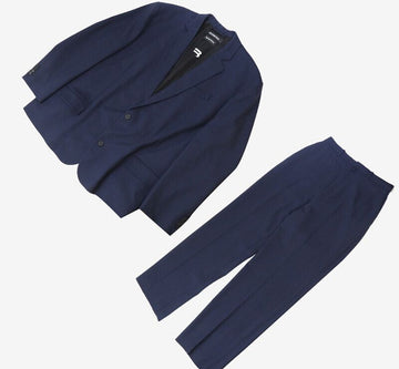 Balenciaga Wool Single Blazer Pants Setup Set Navy 659035 155866493