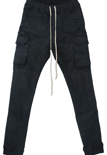 Rick Owens DRKSHDW MASTODON CARGO Black Wax Stretch Denim DU02D2386 SBW 99 118308576