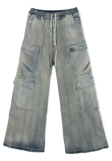 RICK OWENS JUMBO BELAS Stretch-Denim Double Cargo DRKSHDW 46 118308577