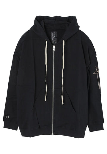 Rick Owens Jumbo Jason S Hoodie Black CM01D0463 CHFE 09 88924127