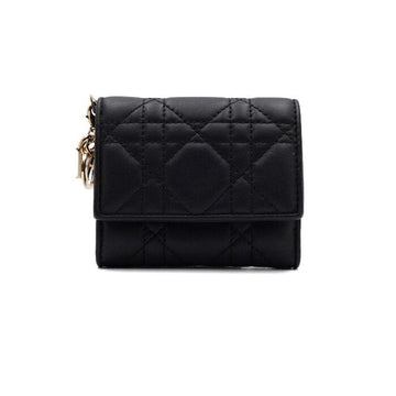 DIOR ブラックロータスカナージュウィメンズ二つ折財布 S01810NMJ 155942330