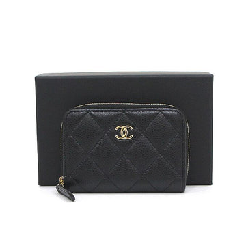 CHANEL キャビア クラシック ゴールドCC ジッパーカードホルダー AP0216 155942372