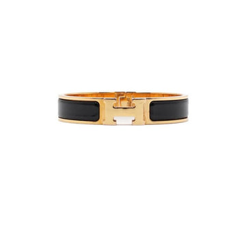 HERMES クリックアシュ PM ブラック ゴールド ブレスレット aa63535 155942624