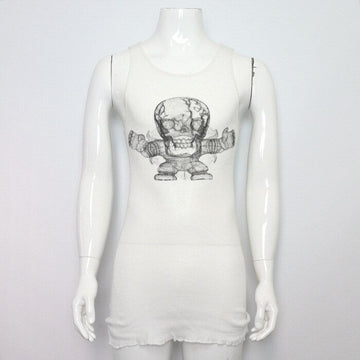 CHROME HEARTS コットンスケルトンプリンティングのノースリーブTシャツ aa63554 155946584