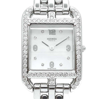 HERMES ケープコード ダイヤ スチール 時計 CC1.235 7399482532 112623218