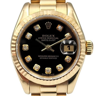 Rolex Datejust Diamond Gold Watch 179178 7341885404 96312343