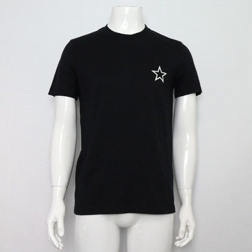 GIVENCHY ブラックコットンスターポイントユニセックス半袖Tシャツ aa63558 155946704