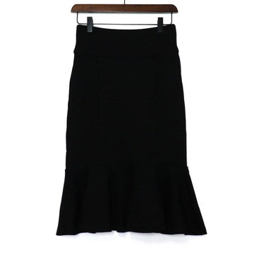 Balmain Black Blend Women's Zipper Mermaid Skirt AA62356 155946813