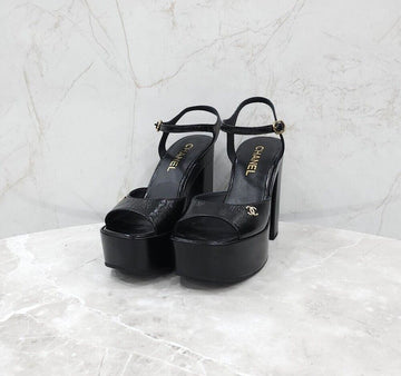 CHANEL Platform Sandals with CC Logo G45740 155533571