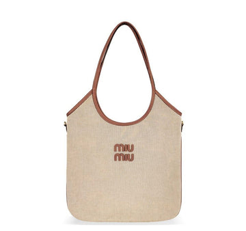 Miu Miu Ivy Canvas Regular Beige Cotton 5BG231 155955257