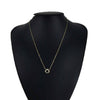 Tiffany & Co Onyx Diamond Circle Necklace 14056 155955406 [P]