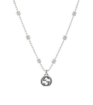 GUCCI ボールド インターロッキング G シルバー ネックレス 55370 155955453