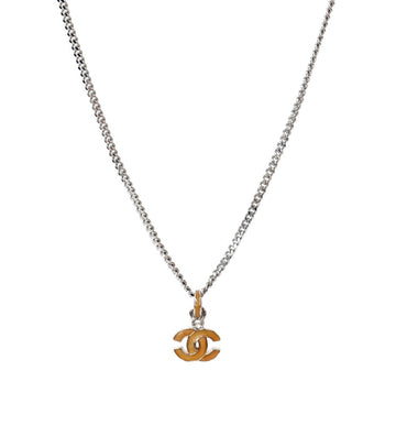 CHANEL ベージュ CC シルバー ネックレス 54497 155955477