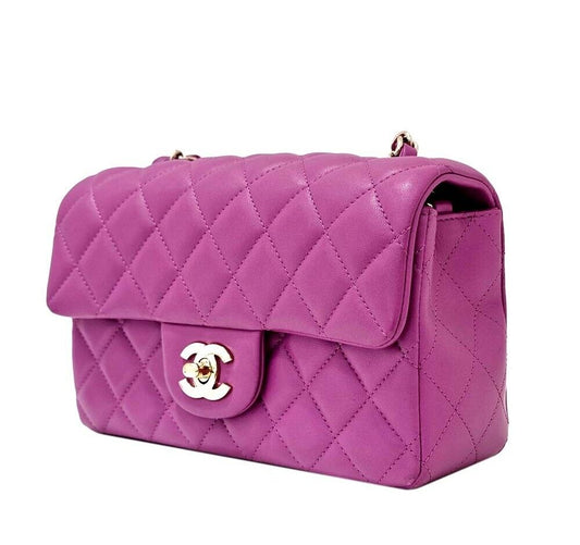 CHANEL ラムスキン ニューミニ クロスバック 7171197502 70603307