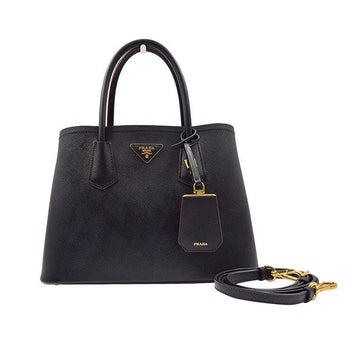 PRADA Saffiano Double Taschen-/Schultertasche 32726023 155957628