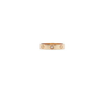 CARTIER 18Kイエローゴールド1Pダイヤモンドラブリング16号 B40561 155971714