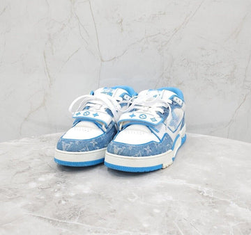 Louis Vuitton Velcro Trainer Denim Sneakers 156003371