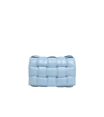 Bottega Veneta Sky Blue Leather Padded Cassette Bag 57556 156004003