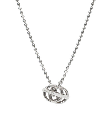 Gucci Interlocking G Bar Silver Necklace 51615 156005373