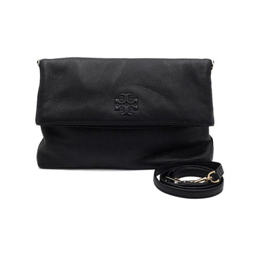 TORY BURCH Schwarze Leder Amanda Logo Quaste Umhängetasche und Crossbody Tasche aa63725 156011004