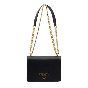 PRADA サフィアーノ ラックス ゴールドチェーン ショルダーバッグ 兼 クロスボディバッグ 1BD133 156011020