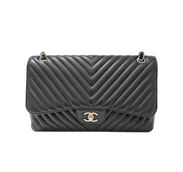 CHANEL Lammleder Chevron Classic Jumbo 5899246920 29157297