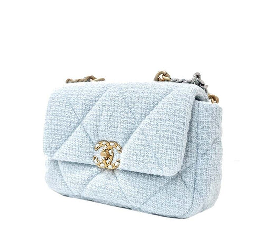 CHANEL ツイード 19 フラップバッグ スモール 6999055747 57394793