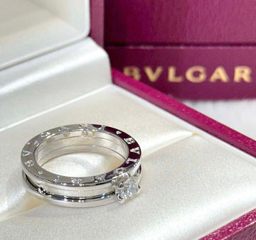 Bulgari 0.3 Carat White Gold Wedding Band Ring 358395J050901 156062961