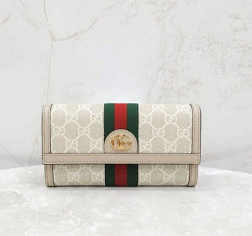 Gucci gg GG Ophidia Stripe Long Wallet 523153 142340582