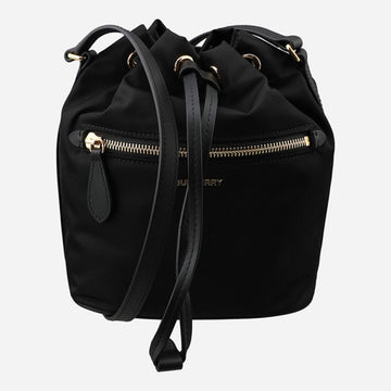 Burberry Nylon Drawstring Bucket Bag Black 81092671 156075174