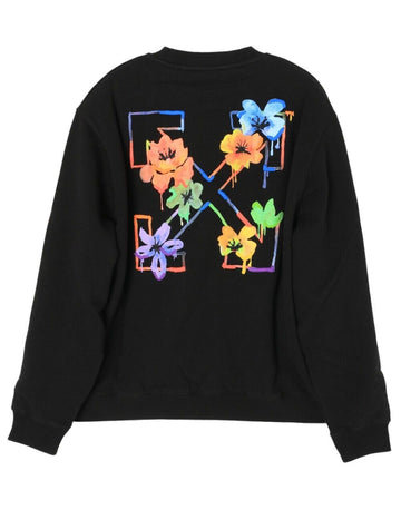 OFF WHITE Floral Arrow gestickter Sweatshirt OWBA055S22JER0061084 31482726