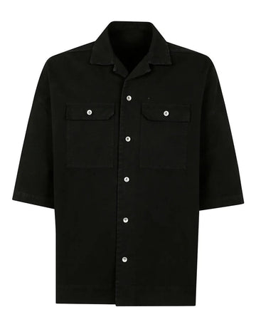 Rick Owens DRKSHDW Cotton Canvas Magnum Tommy Shirt Black DU01E3290 CVS 09 141282714
