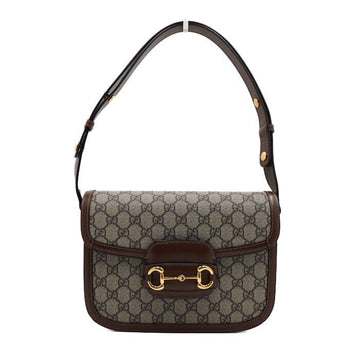 GUCCI Horseshoe Schultertasche aus GG Supreme Canvas 1955 602204 156077150