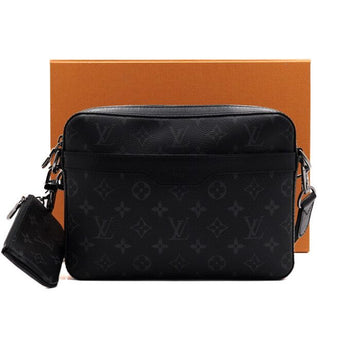 Louis Vuitton Monogram Eclipse Canvas Reverse Trio Messenger Crossbody Bag for Men M69443 156077153