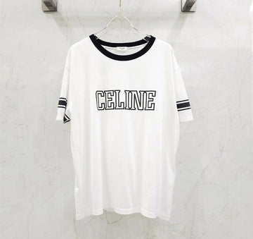 Celine Men's Triomphe Crewneck Short Sleeve T-Shirt RX02N671Q.01QF 138827962