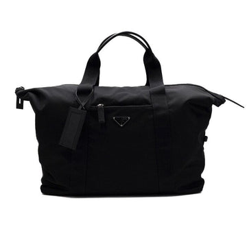 PRADA 2VC796 Nylon Gabardine Duffel-Reisetasche mit Dreieckslogo Schwarz 62057 62081 154226570
