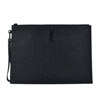 SAINT LAURENT クロコダイルエンボスカサンドラドキュメントホルダークラッチバッグ 667691 14088 156175313
