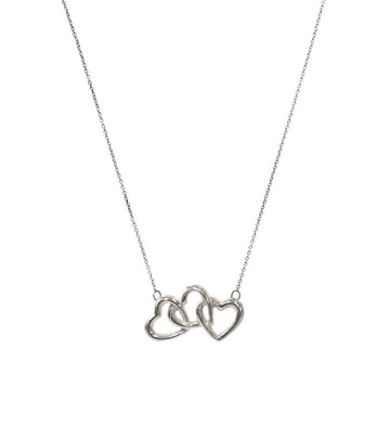 TIFFANY & CO トリプルオープンハートシルバーネックレス58060 156177196
