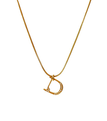 Dior Cubic D Gold Necklace 53141 156177247