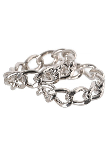 Dries Van Noten Twoset Chain Ring Silver 242018240061952 119024399