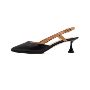 LOUIS VUITTON ブラック ブラッサム スリングバック パンプス レディース シューズ aa63838 156186851